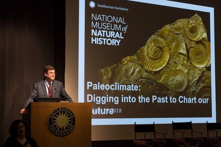 The National Museum of Natural History’s “Earth Temperature History Symposium” convened leading paleoclimate scientists to draw a comprehensive temperature curve of Earth’s past climates. (Lucia RM Martino, Smithsonian)