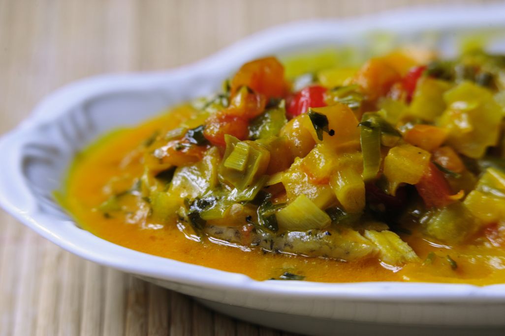 Moqueca, a soup found in northeast Brazil