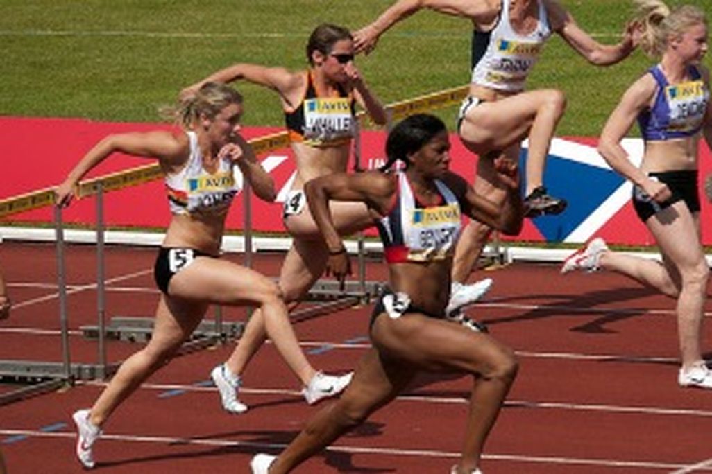 Can you predict how fast these women will run the 100m hurdles? Math might.