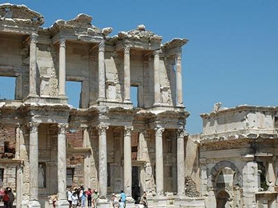 One of the "seven wonders" of the ancient world, Ephesus was almost four times larger than the Parthenon in Athens.