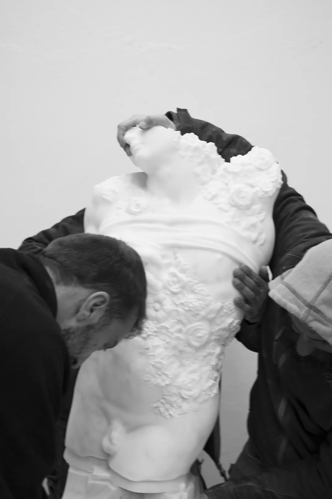 To design Flowered Slave, artist and Litix co-founder Filippo Tincolini modified digital scans of Michelangelo’s Dying Slave in part by adorning the bust with blooming flowers.