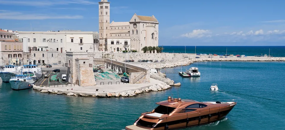 The cathedral and port of Trani, Apulia 
