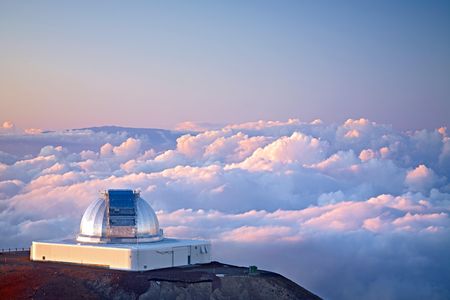 The observatory atop Mauna Kea