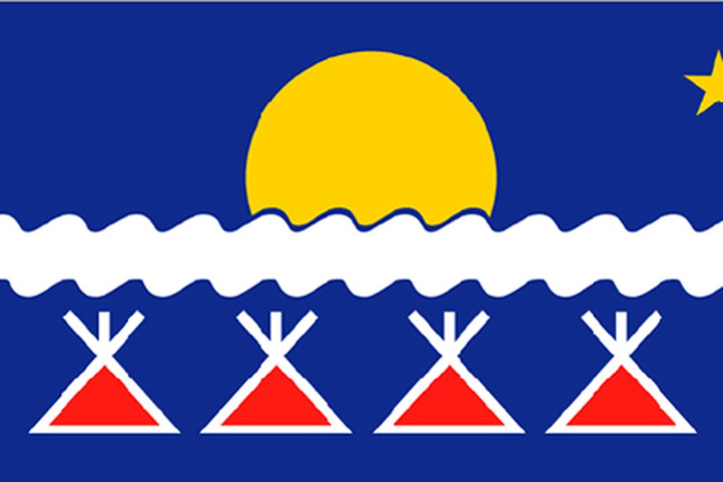The flag of the Tlicho Nation