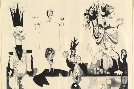 Lithograph. Four Judges