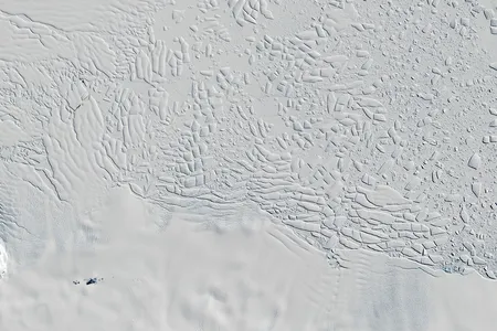 Thwaites Glacier as captured by the Copernicus Sentinel-2 mission, November 26, 2020.