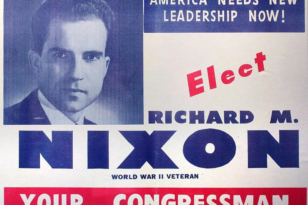 Election flyer/poster distributed on behalf of Richard Nixon's campaign for Congress, 1946