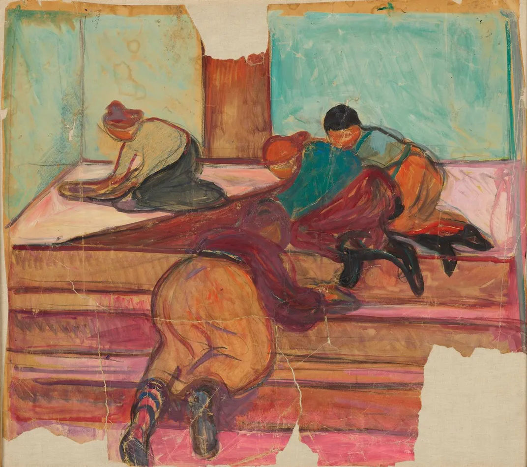 Charwomen on the Stairs, 1906