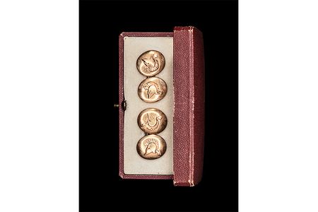 Distinctive gold cuff links provided a recognition signal between Soviet mole Pyotr Popov and his CIA contacts.