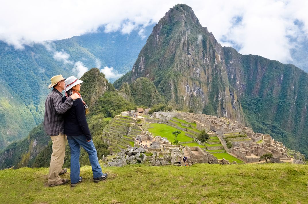 Enjoying the view of Machu Picchu