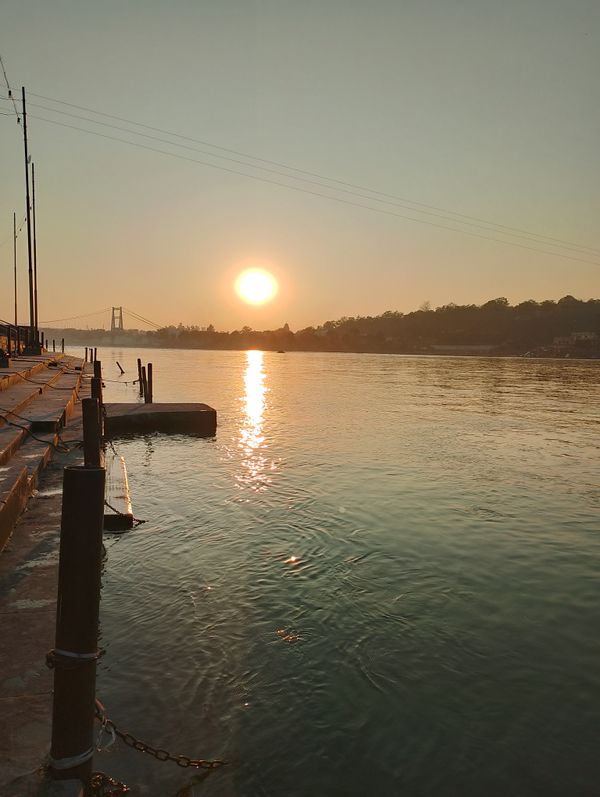 Beautiful Sunset Ganga ji river thumbnail