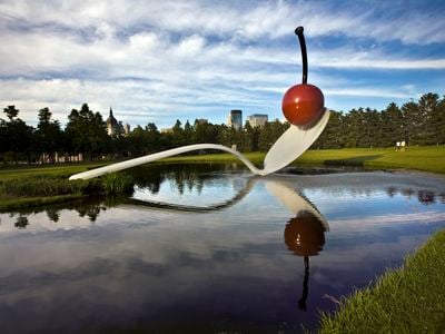 Spoonbridge and Cherry&nbsp;at the Minneapolis Sculpture Garden