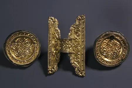 Goods from a grave site at Issendorf cemetery in Lower-Saxony, Germany.&nbsp;