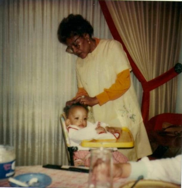 Hair styling started young for Reed, shown in this family photo as a baby.