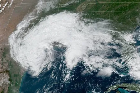Tropical Storm Beta reached the coast of Texas on Monday night. 
