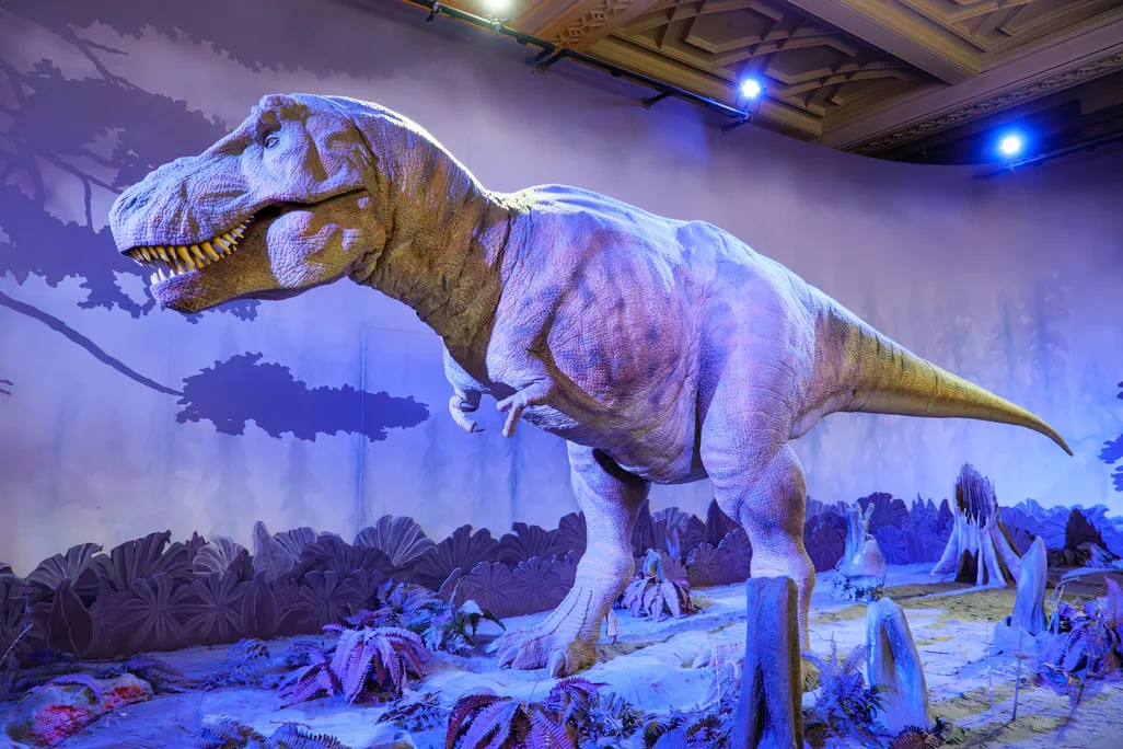 animatronic model of T. rex