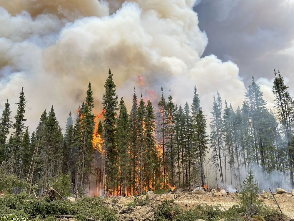 Wildfire Burns in Canada