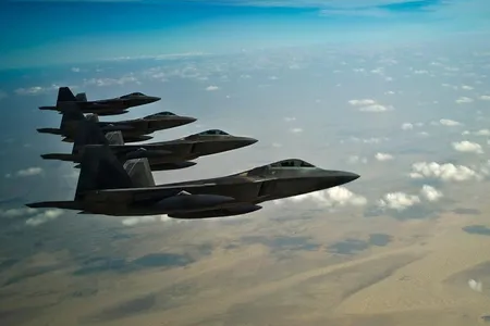 F-22s were first deployed to the Middle East in 2009.