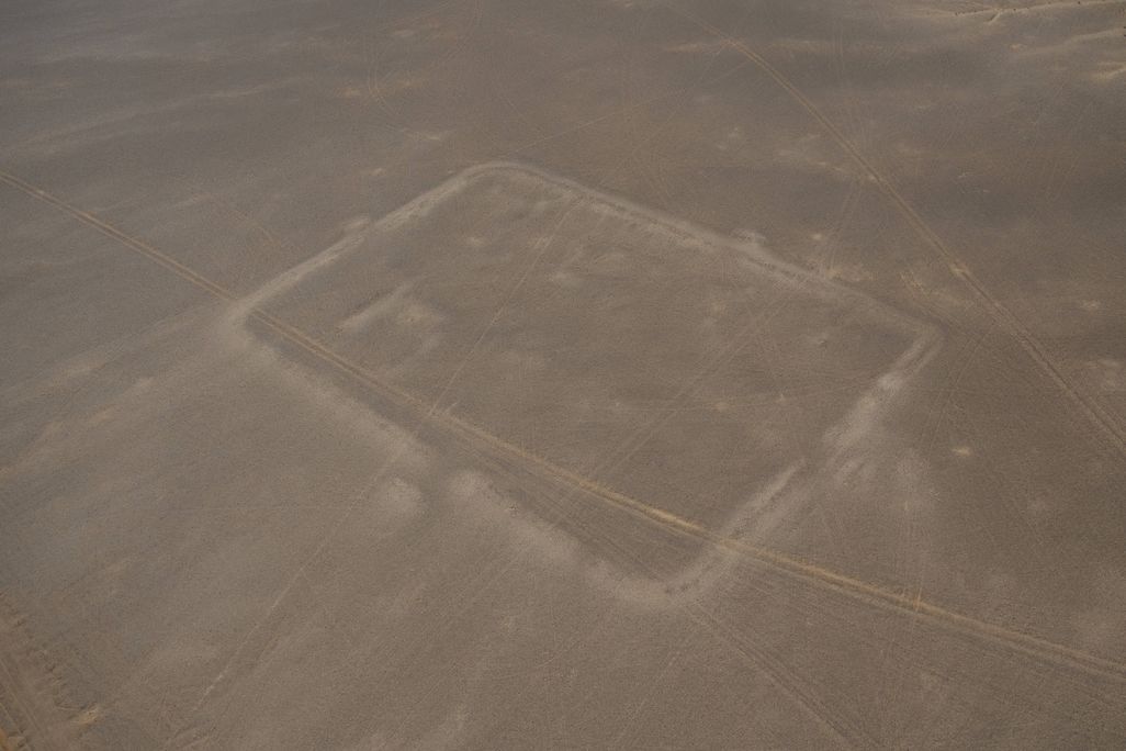 Roman camp aerial image