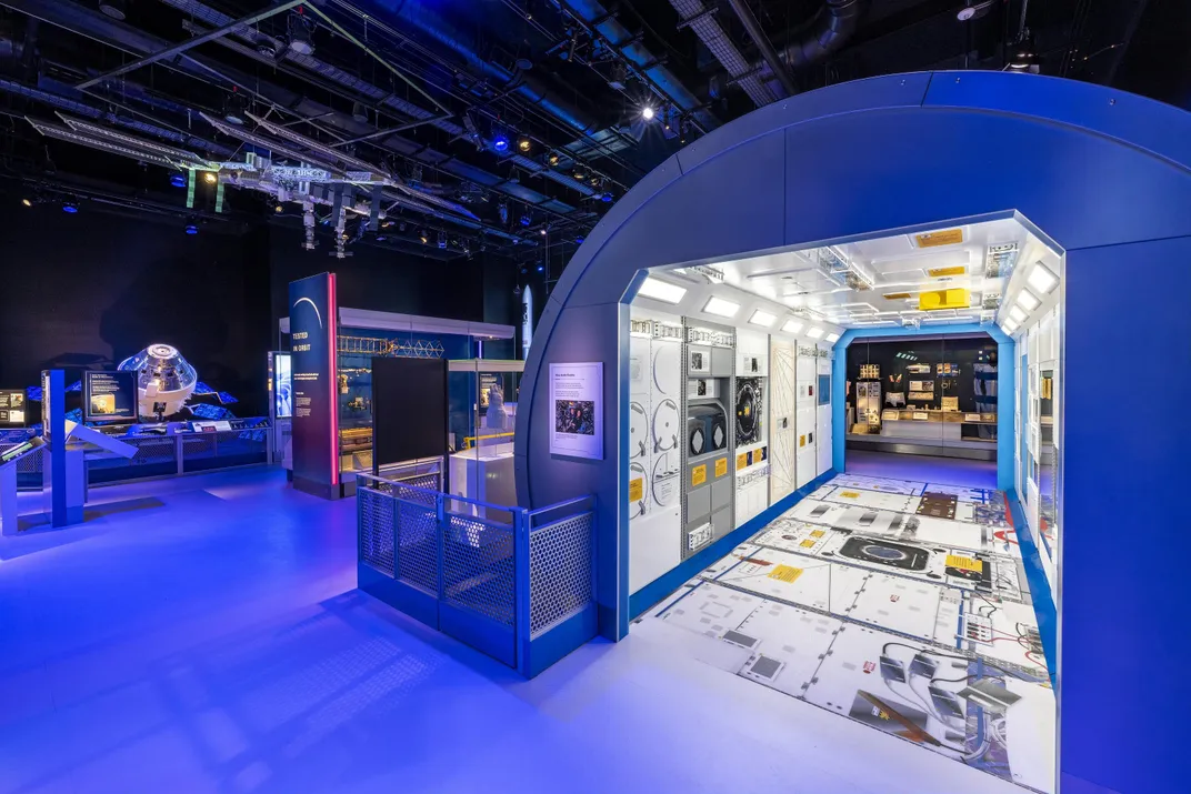 The Destiny module mock-up in "At Home in Space"