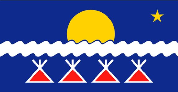 The flag of the Tlicho Nation