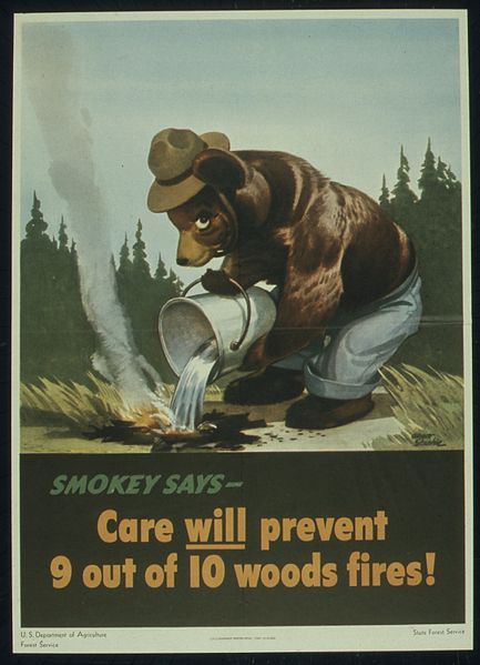 The original Smokey the Bear ad