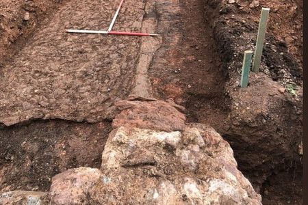 Builders found the ruins beneath 81-year-old Charles Pole's back garden.