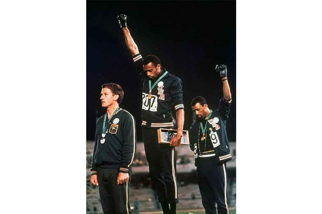 Tommie Smith at the 1968 Olympics