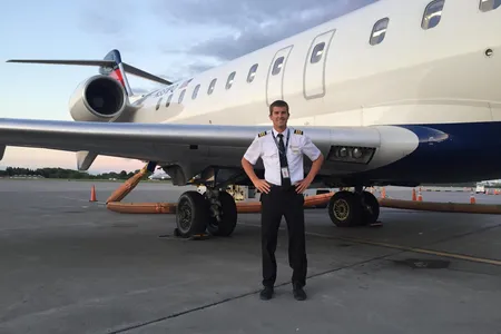 From Minneapolis-St. Paul International Airport, Tyler Stargardt flies an Endeavor Air Bombardier CRJ‑900 to several of the 135 cities the airline serves in the United States and Canada.