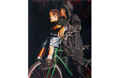 In The Neighborhood Tour, Michael Vasquez says he is telling the story of a boy who grew up without a father.