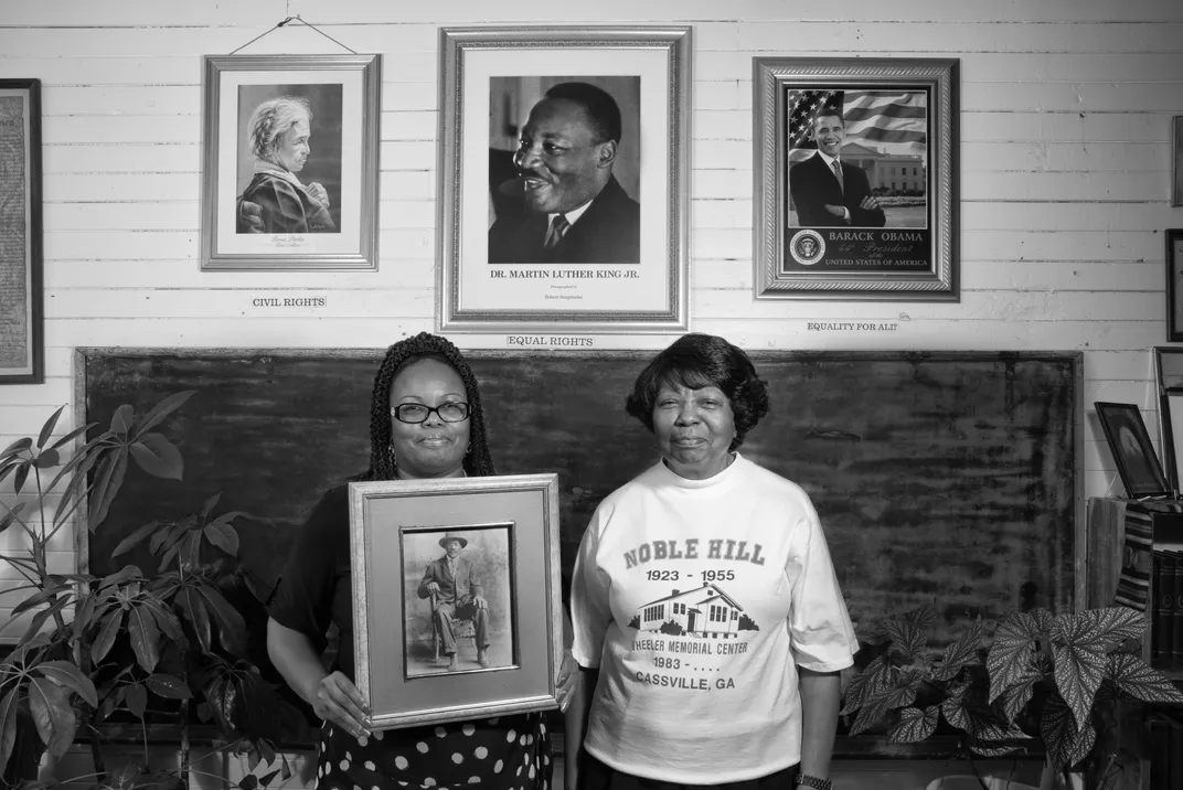 Curators Valerie Coleman & Marian Coleman, descendants of Rosenwald School builder Webster Wheeler