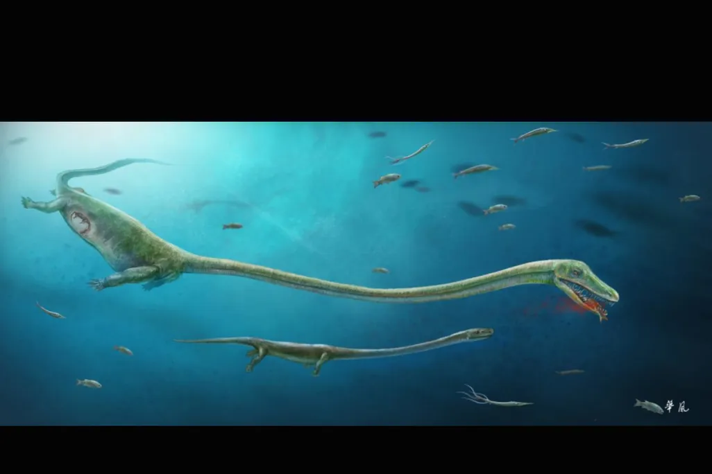 Dino with baby