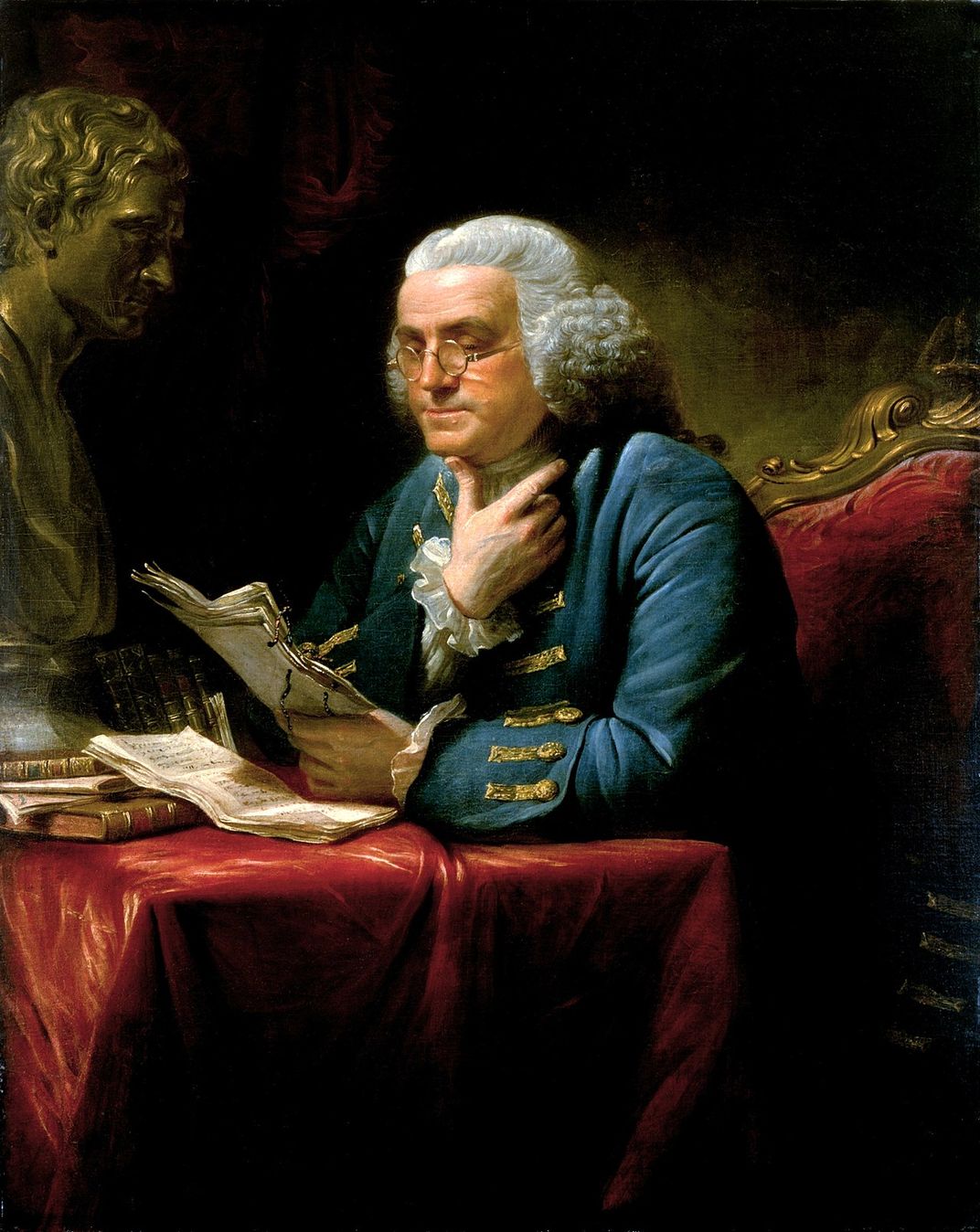 Benjamin Franklin in London in 1767