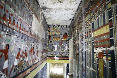 Researchers discovered Khuwy's richly painted tomb in 2019.