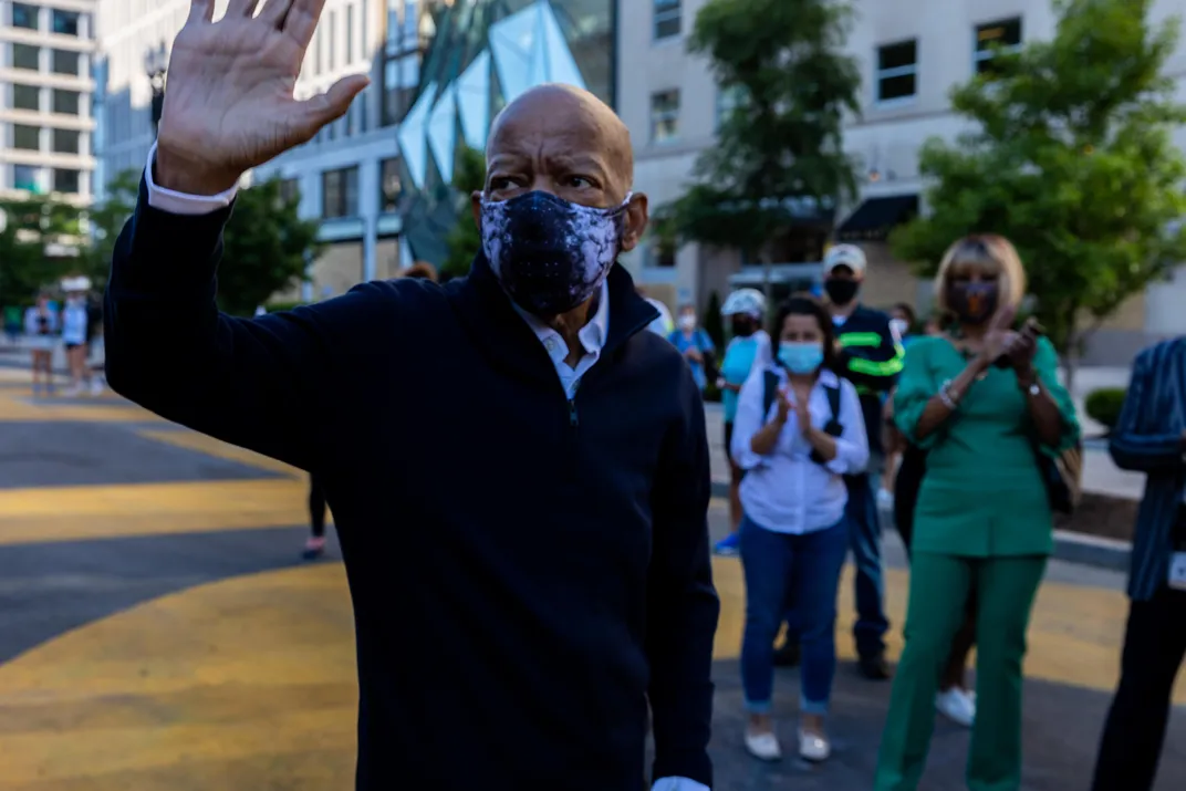 John Lewis at Black Lives Matter Plaza