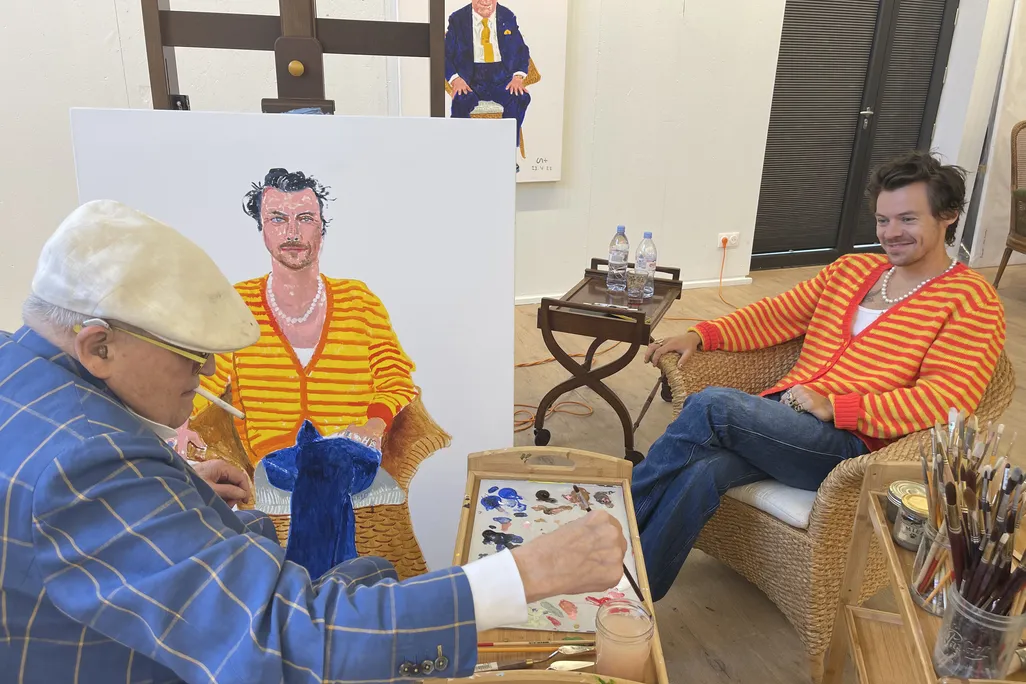 Hockney painting Styles