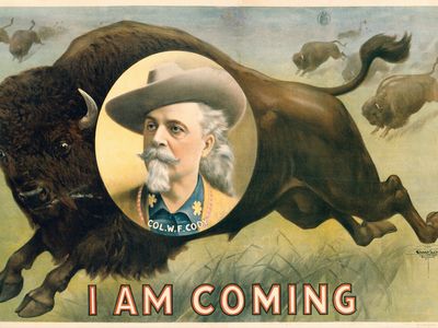 Buffalo Bill poster, 1900, by the Courier Lithography Company