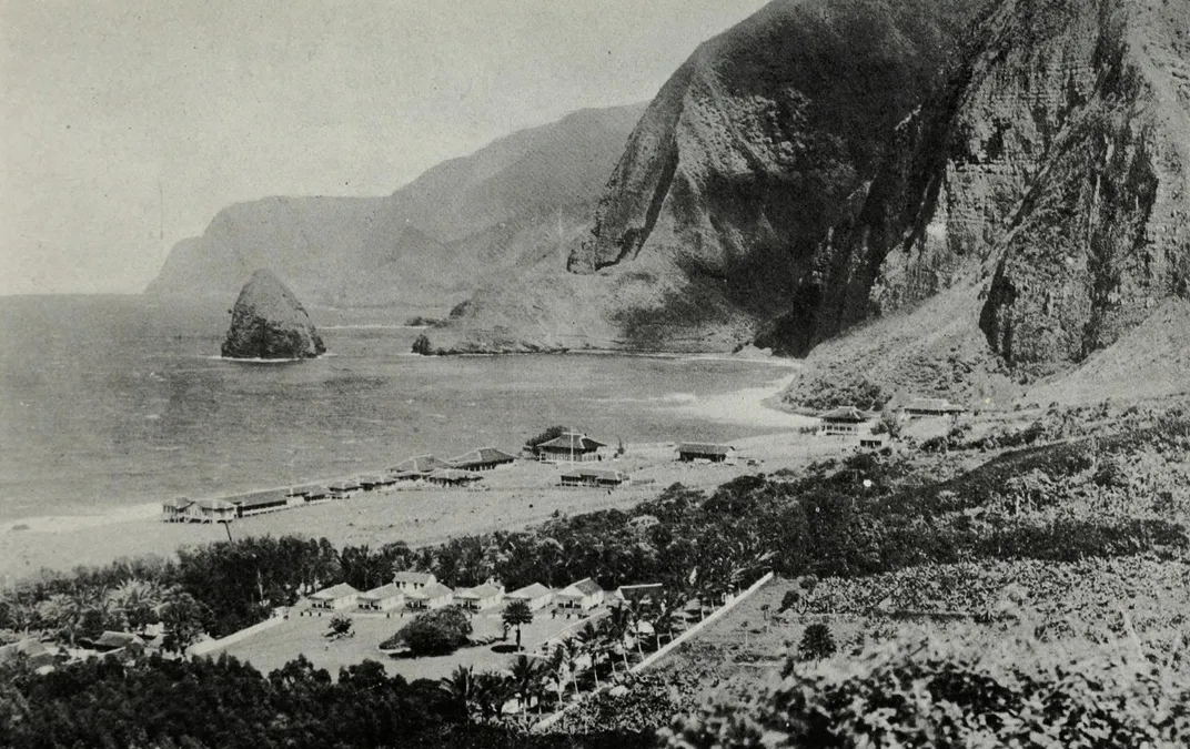 View of the leprosy settlement, circa 1922