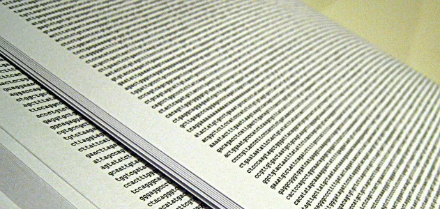 A human genome, printed
