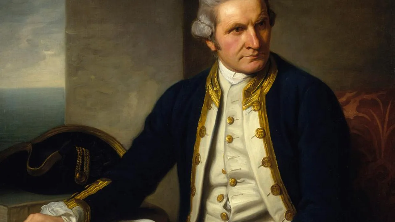 Portrait von Captain James Cook