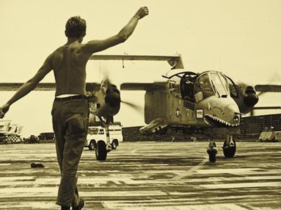 A Bronco returns to Udorn Air Base Thailand.