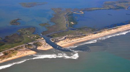 Irene created a new channel across a North Carolina barrier island