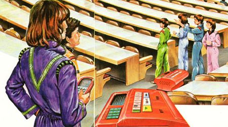 Electronic government of the future from the 1981 kids book, World of Tomorrow by Neil Ardley