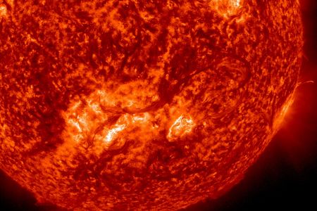 Under the Sun's surface is a rapidly rotating core with a temperature of 29 million degrees Fahrenheit 