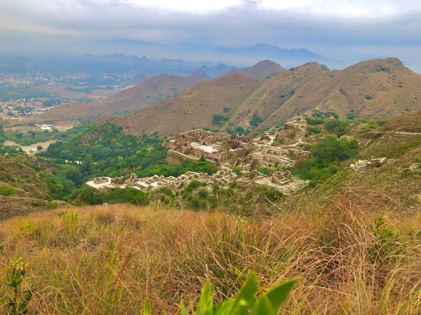 Ariel view of Takht-I-Bahi world heritage site thumbnail