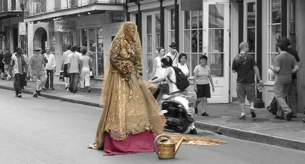 Street performer in New Orleans, Louisiana. thumbnail
