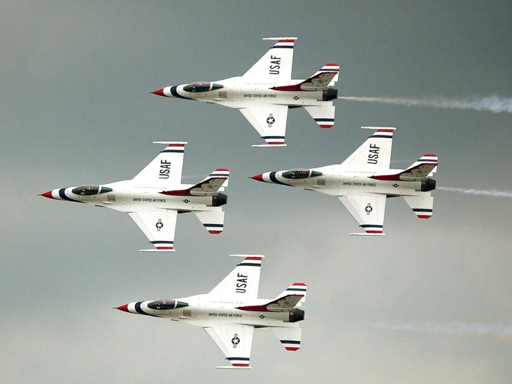 Thunderbird Diamond Formation at the 2009 Dayton Air Show