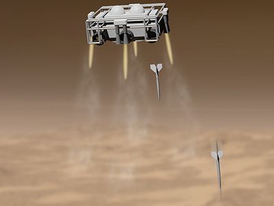 Artist's conception of the Exolance deployment.