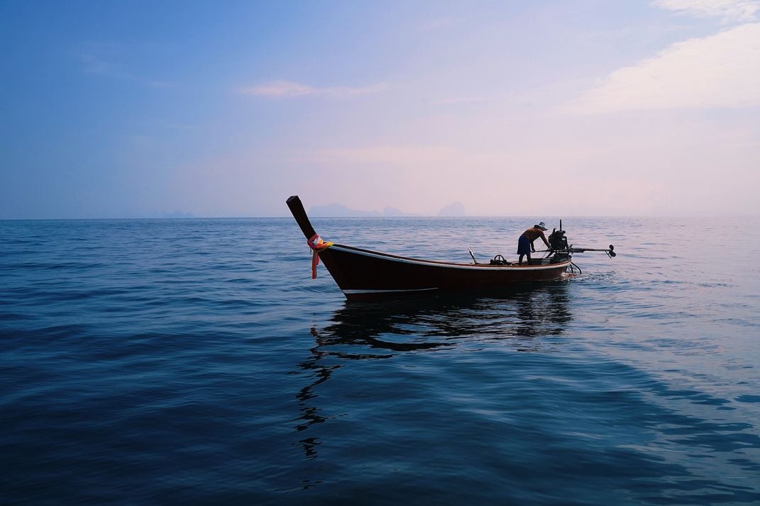 5 - Long-tail boats, an icon of Thai culture, play a major role in ferrying tourists and carrying fishermen to their fishing ground.