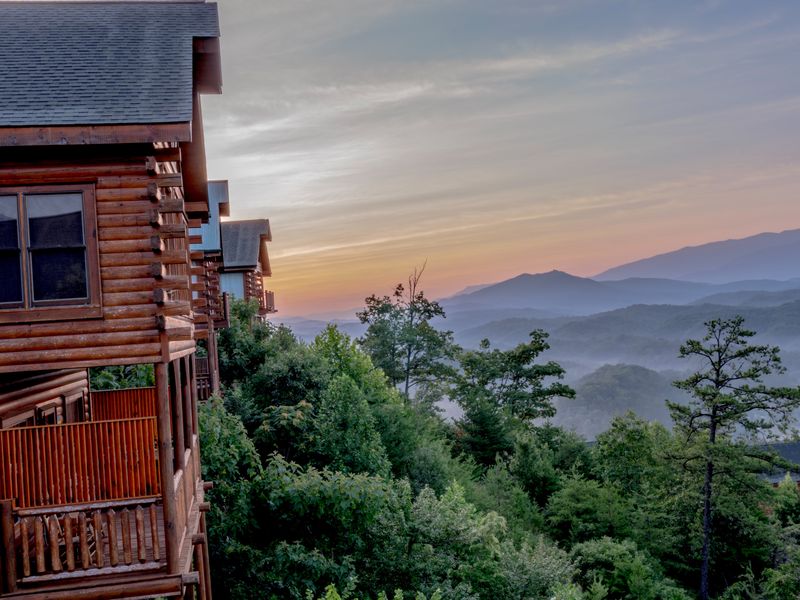 Two cabins on the top of great smoky mountains at sunrise Smithsonian